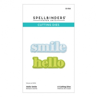 Hello Smile Etched Dies -...