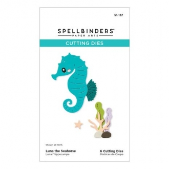 Luna the Seahorse Etched Dies - Spellbinders