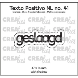 Texto Positivo Stansen Dutch Geslaagd - Crealies