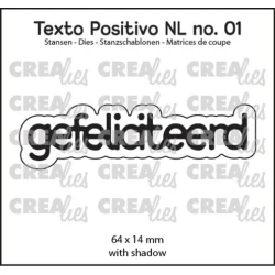 Texto Positivo Stansen Gefeliciteerd - Crealies