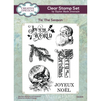 Taylor Made Journals Clearstamp Tis' The Season - Creative Expressions