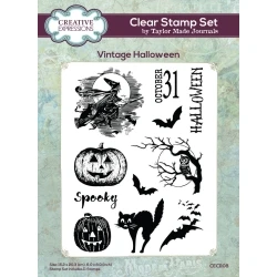 Taylor Made Journals Clearstamp Vintage Halloween - Creative Expressions