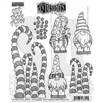 No Place Like Gnome - Dylusions Cling Stamps