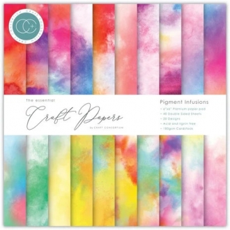 Essential Craft Papers 6x6" Paper Pad Pigment Infusions - Craft Consortium