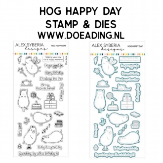 SET Hog Happy Day Stamp &...