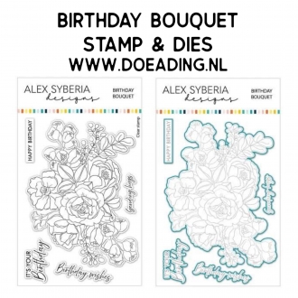 SET Birthday Bouquet Stamp...