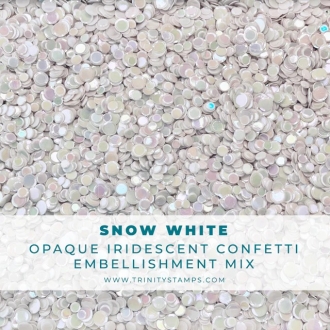 Snow White Opaque Shine Confetti