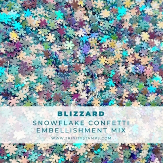 Blizzard Snowflake Confetti Embellishment Mix