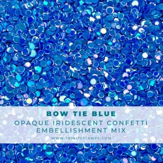 Bowtie Blue Opaque Shine Confetti