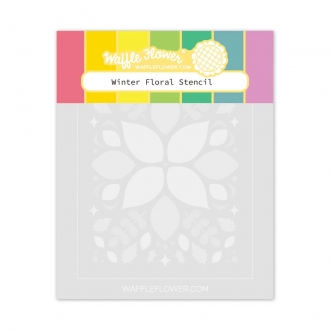 Winter Floral Stencil -...