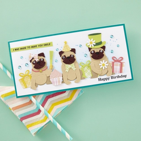 Cats And Pugs Sentiments Clearstamps - Spellbinders