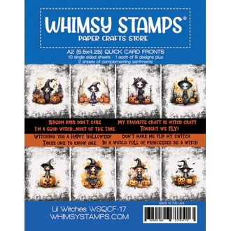 Quick Card Fronts - Lil Witches - Whimsy Stamps