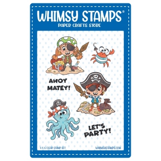 Pirate Party Clearstamps - Whimsy Stamps