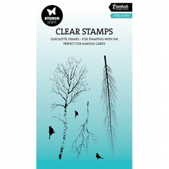 Clearstamp Trees & Birds...