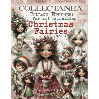 Christmas Fairies - Collage Ephemera Book