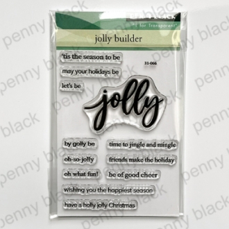 Jolly Builder 3x4" Clearstamp - Penny Black