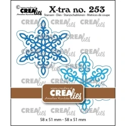 X-tra Stansen No. 253, Sneeuwvlokken 2x (met schaduw)  - Crealies