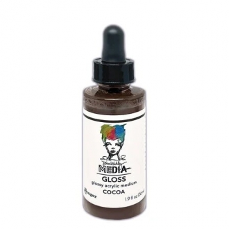 Dina Wakley MEdia Gloss Dropper Style Cocoa - Ranger