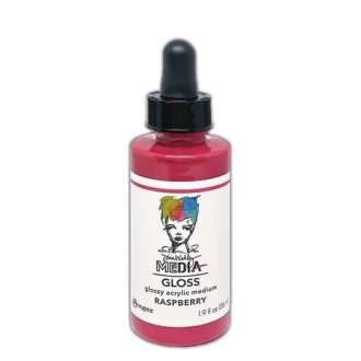 Dina Wakley MEdia Gloss Dropper Style Raspberry - Ranger