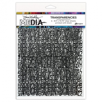 Dina Wakley MEdia Transparencies Typography Set 2 - Ranger