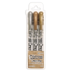 Tim Holtz Distress Crayons Set Metallics