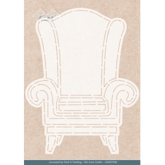 Card Deco Essentials -Nostalgic Chair - Stencil A5