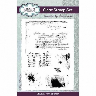 Sam Poole Clear Stamp Ink Splatter - Creative Expressions