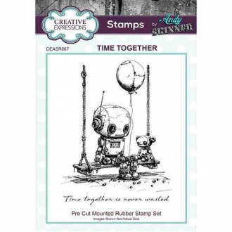 Pre-Cut Rubber Stamp A6 Time Together - Creative Expressions Andy Skinner