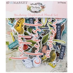 Birdsong Chipboard Mixed Set - 49 and Market