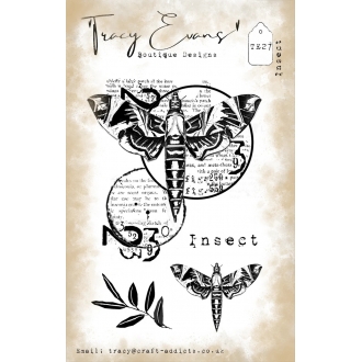 TE027 - Insect A7 Clearstamp - Tracy Evans