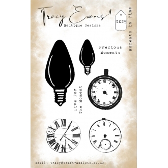 TE025 - Moments in Time A7 Clearstamp - Tracy Evans