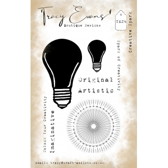 TE024 - Creative Spark A7 Clearstamp - Tracy Evans