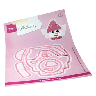 COL1557 - Bagtopper Snowman by Marleen