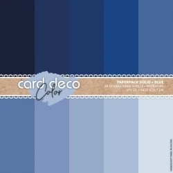 Card Deco Color Paperpack - Solid - Blue - A4