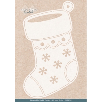 Stencil A5 - Card Deco Essentials - Frosted Gold Sock