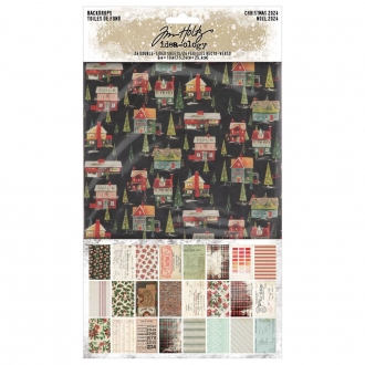 Tim Holtz Backdrops Christmas 2024