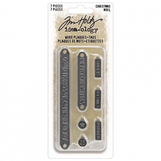 Tim Holtz Word Plaques + Tags