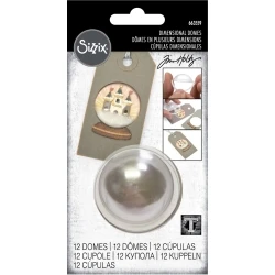 Dimensional Domes by Tim Holtz 1.5" (12pcs) - Sizzix