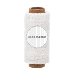 Soft White Polyester Thread 50m - Simple and Basic