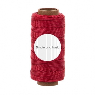 Calm Red Polyester Thread 50m - Simple and Basic