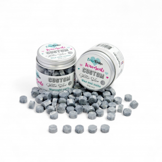 Waxzegel Melts Custom Glitter Silver - Carlijn Design