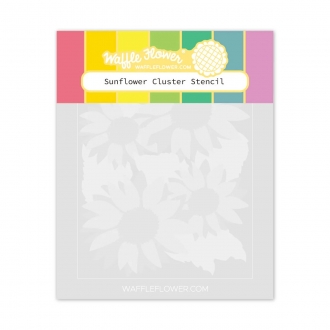 Sunflower Cluster Stencil -...