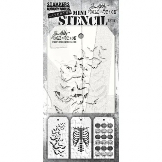 Tim Holtz - Mini Layered Stencil Set 61