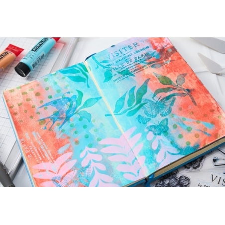 The Visiter Studio Clearstamps with Stencils by Cat Kerr - Sizzix