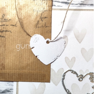 Old Heart Tag - Gummiapan