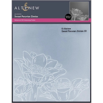 Sweet Peruvian Zinnias 3D Embossingfolder - Altenew