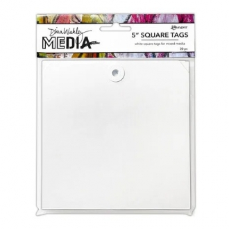 Square Tags 5" (20pcs) - Dina Wakley MEdia