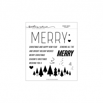 Merry Trees Clearstamp -...