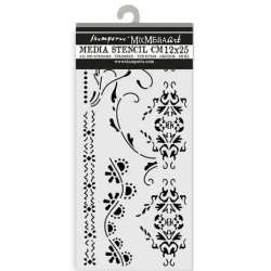 Old Lace Thick Stencil 12x25cm Borders - Stamperia