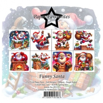 Funny Santa 6x6" Paper Pack...